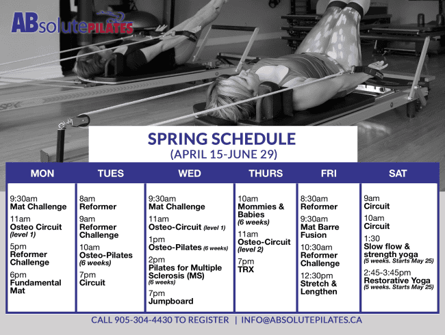 spring schedule